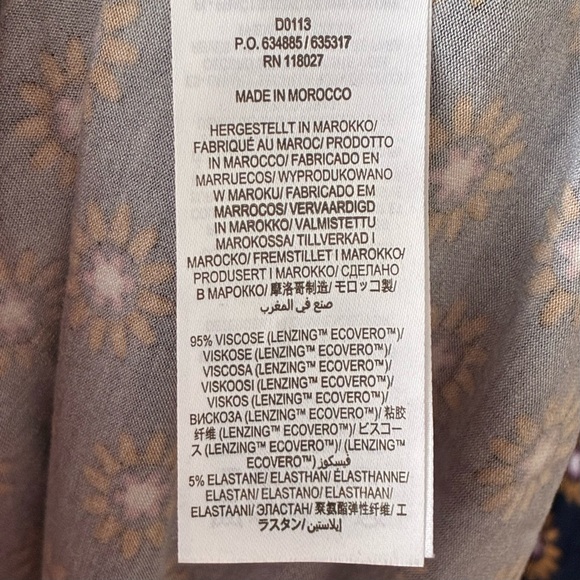 Floral Boden Jersey Shirt Dress US Size 14R - Picture 5 of 5